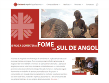 Tablet Screenshot of caritasangola.org